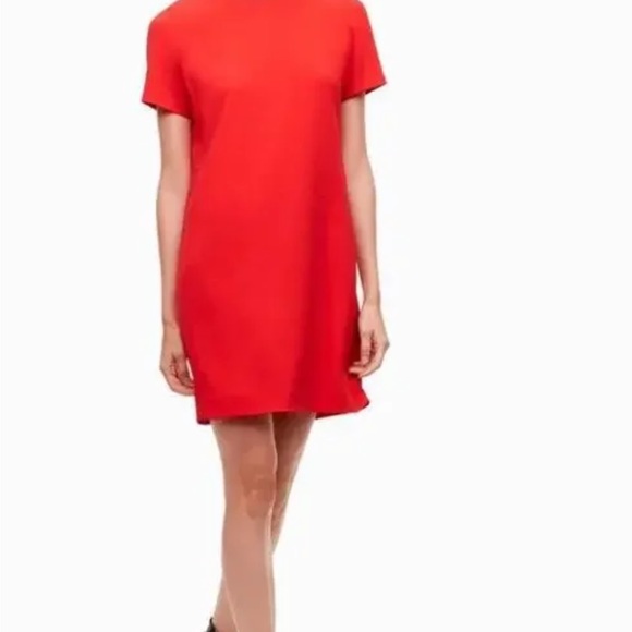 BABATON Patricio Mini Dress Womens 8 Red A-Line Silhouette Career Luxury Classic - Picture 16 of 16